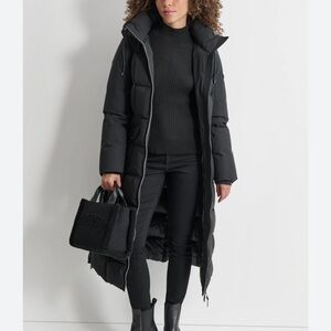 DKNY Black Puffer Coat size XL